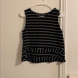 Black and white striped shirt